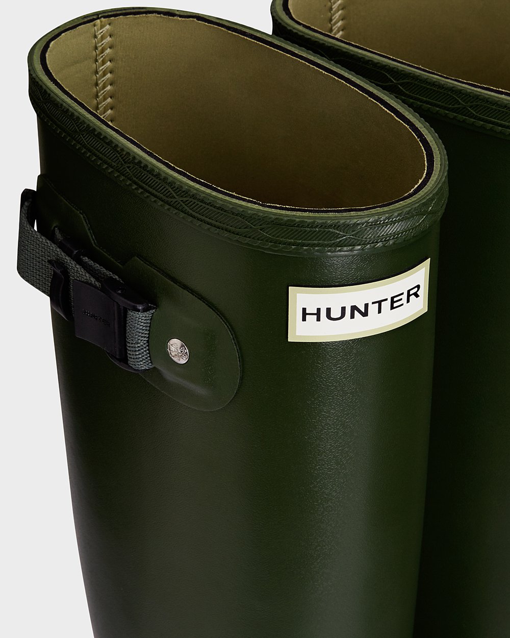 Hunter Høye Gummistøvler Grønn - Dame Norris Field Neoprene Lined - Norge CEGNPR-937